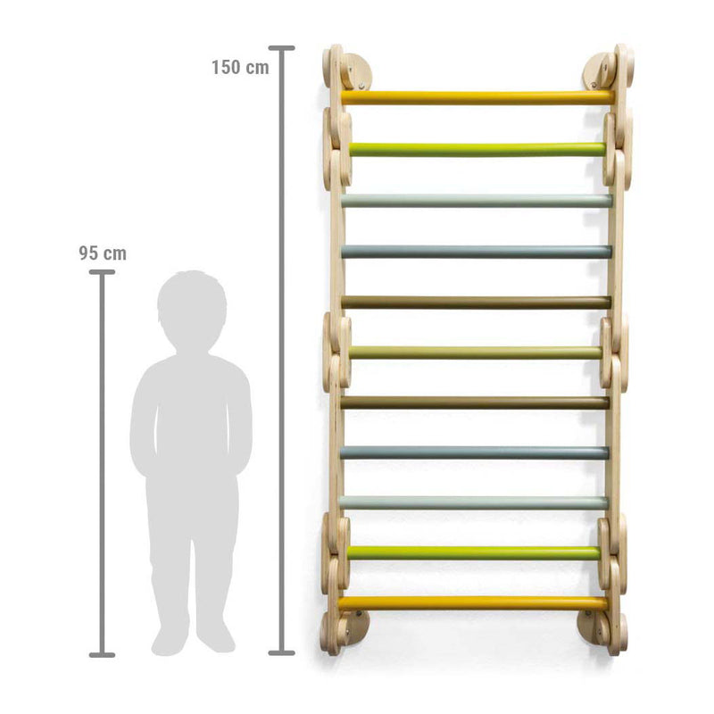 Load image into Gallery viewer, Small foot - houten klimrek 2in1 driehoek en wandrek adventure