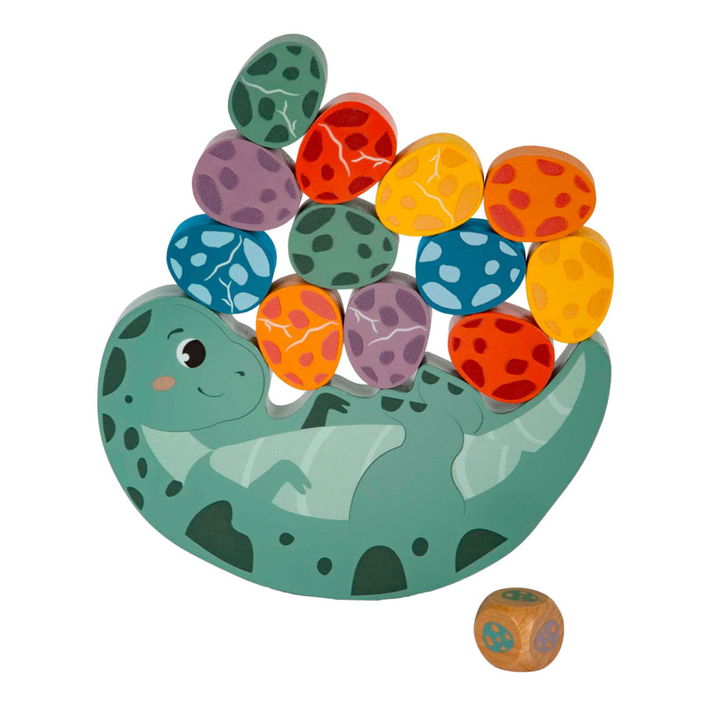 Load image into Gallery viewer, Small foot - houten balansspel dino, 14dlg.