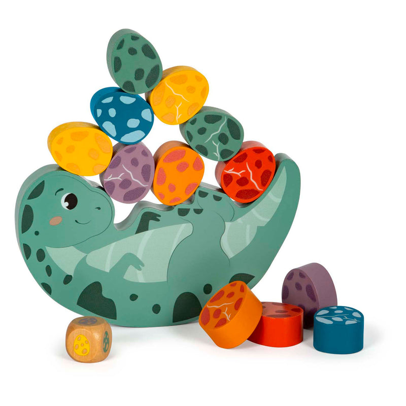 Load image into Gallery viewer, Small foot - houten balansspel dino, 14dlg.