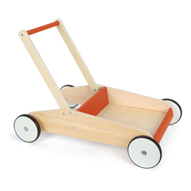Load image into Gallery viewer, Small foot - houten loopwagen koper rood