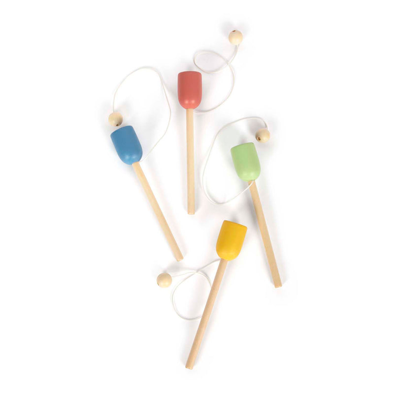 Load image into Gallery viewer, Small foot - houten vang de bal set, set van 4