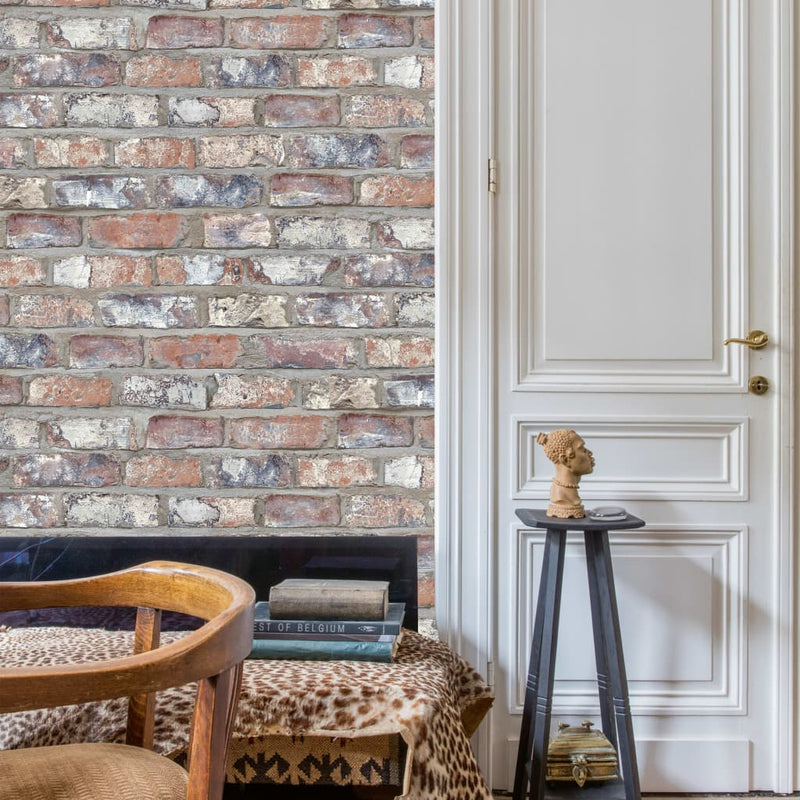 Load image into Gallery viewer, Dutch wallcoverings behang bakstenen meerkleurig ew3103