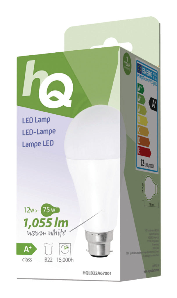 Load image into Gallery viewer, Hq lb22a67001 a67 b22 12w (75w) led-lamp