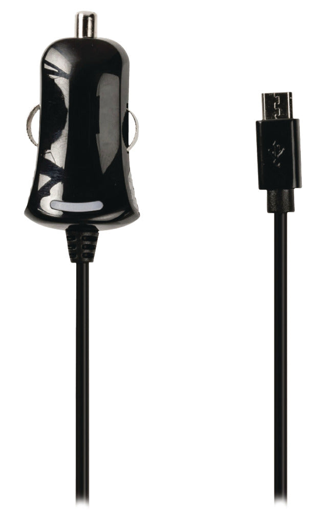 Load image into Gallery viewer, Valueline vlmb60890b10 micro-usb-autolader micro usb male - 12v autoaansluiting 1,00 m zwart 2.1a