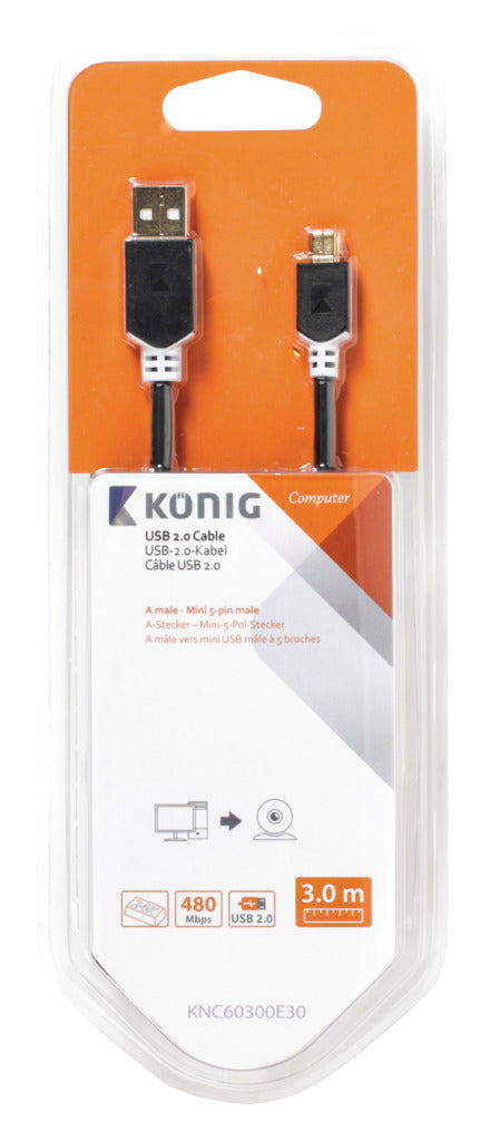 Load image into Gallery viewer, Valueline vlcb85100b50 utp cat5e netwerkkabel rj45 mannelijk - rj45 mannelijk 5,00 m zwart