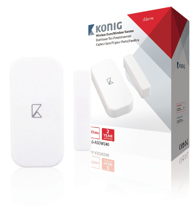 Afbeelding laden in galerijviewer, K ouml;nig K ouml;nig SAS-ASDW240 Draadloze Deur raam Sensor voor Sas-alarm240