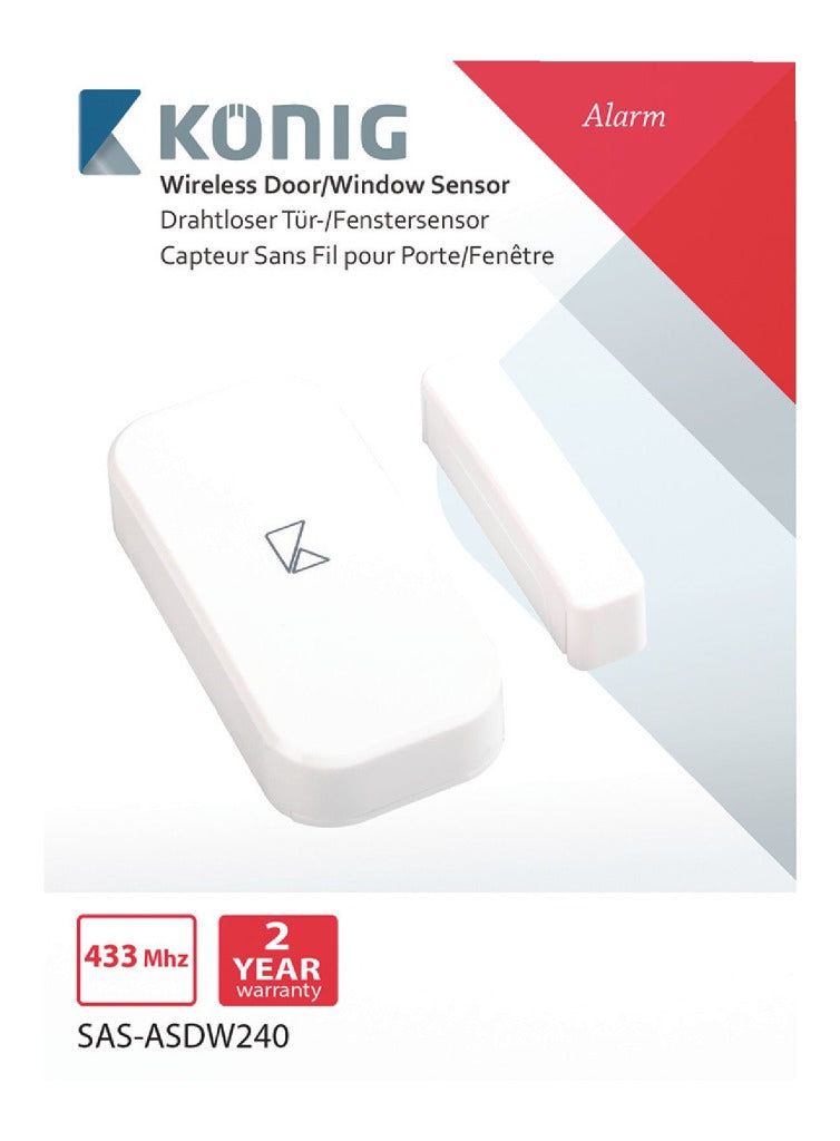 Afbeelding laden in galerijviewer, K ouml;nig K ouml;nig SAS-ASDW240 Draadloze Deur raam Sensor voor Sas-alarm240