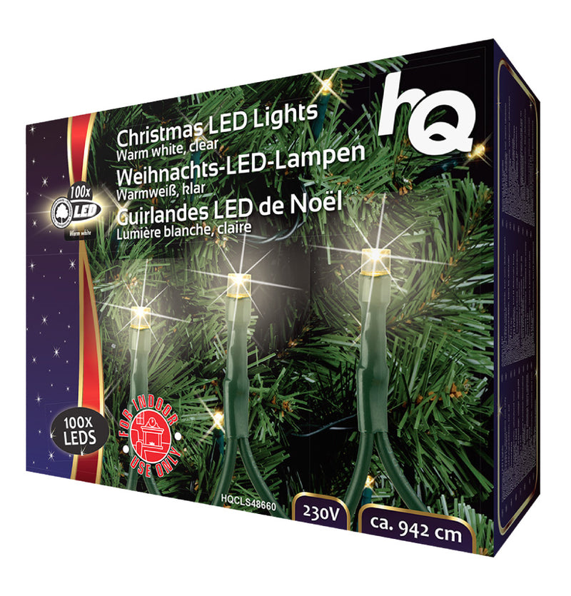 Afbeelding laden in galerijviewer, HQ HQ HQCLS48660 Kerstverlichting 100 LEDs 3W 9,42M Warm Wit Binnen