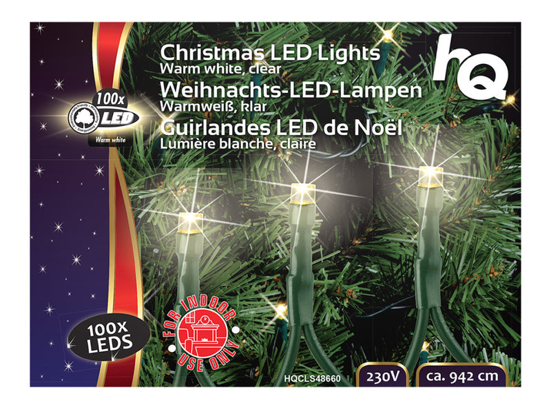 Afbeelding laden in galerijviewer, HQ HQ HQCLS48660 Kerstverlichting 100 LEDs 3W 9,42M Warm Wit Binnen