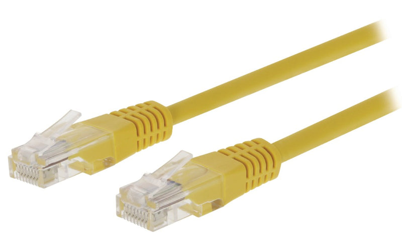 Load image into Gallery viewer, Valueline vlct85000y30 cat5e utp netwerkkabel rj45 (8 8) male - rj45 (8 8) male 3.00 m geel