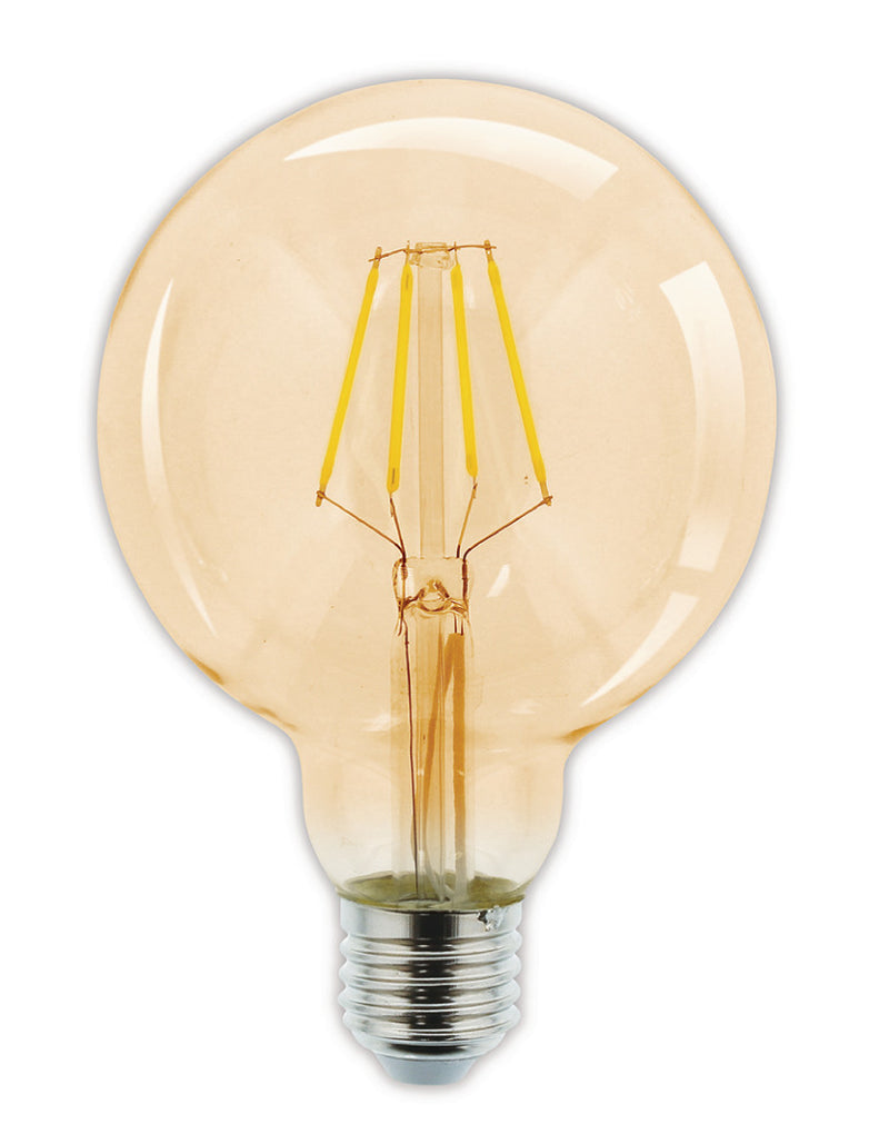 Afbeelding laden in galerijviewer, HQ HQ HQLFE27G95002 Led Retro Filament Lamp E27 Dimbaar G95 4 W 320 Lm 2500 K
