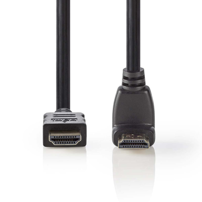 Load image into Gallery viewer, Nedis cvgp34200bk15 high speed hdmi kabel 90 deg; haaks met ethernet 1.5 m zwart