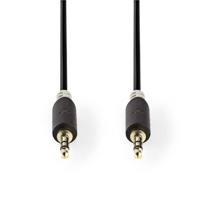Afbeelding laden in galerijviewer, Nedis cabp22000at20 stereo audiokabel 3,5 mm male - 3,5 mm male 2,0 m antraciet