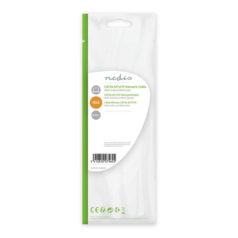 Load image into Gallery viewer, Nedis ccgp85121bk025 cat5e sf utp-netwerkkabel rj45 male - rj45 male 0,25 m zwart