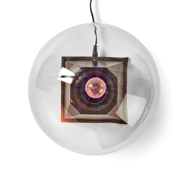 Load image into Gallery viewer, Nedis fudi215bk plasmalichtbal 20 cm zwart glas