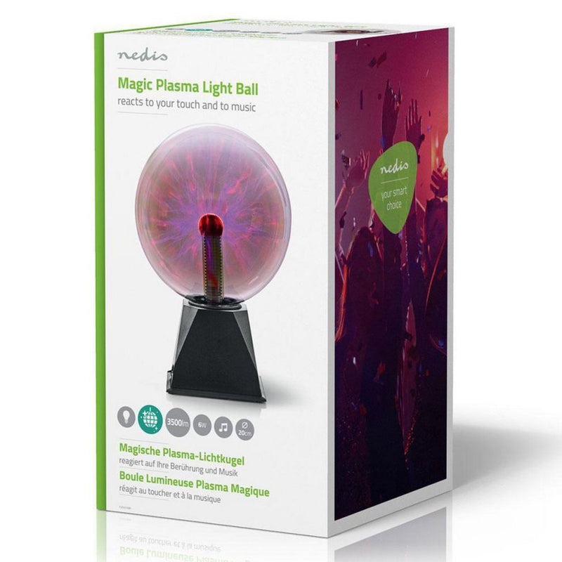 Load image into Gallery viewer, Nedis fudi215bk plasmalichtbal 20 cm zwart glas