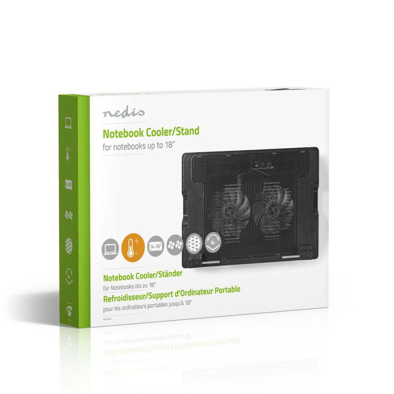 Load image into Gallery viewer, Nedis nbcr200bk notebookstandaard tot 18 universeel zwart