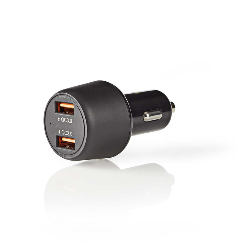 Load image into Gallery viewer, Nedis CCQC600ABK Autolader 3,0 A 2x Usb (qc 3.0) Zwart