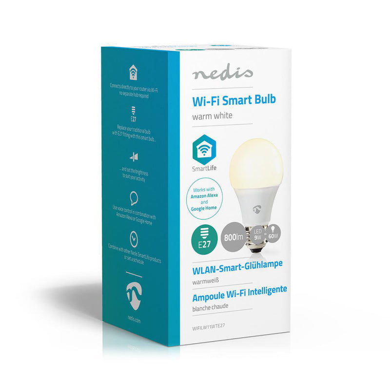 Load image into Gallery viewer, Nedis wifilw11wte27 wifi smart led bulb warm white e27