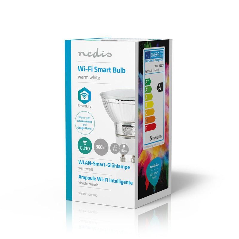 Load image into Gallery viewer, Nedis wifilw11crgu10 wi-fi smart led-lamp warm wit gu10