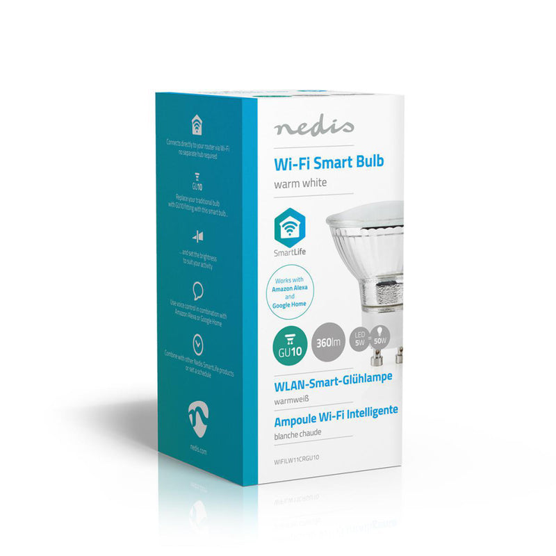 Load image into Gallery viewer, Nedis wifilw11crgu10 wi-fi smart led-lamp warm wit gu10