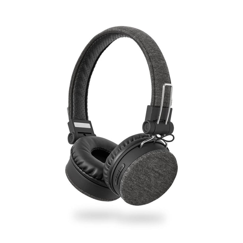Afbeelding laden in galerijviewer, Nedis fshp250at bluetooth®-koptelefoon met geweven stof bekleed on-ear |18 uur afspeeltijd antraciet zwart