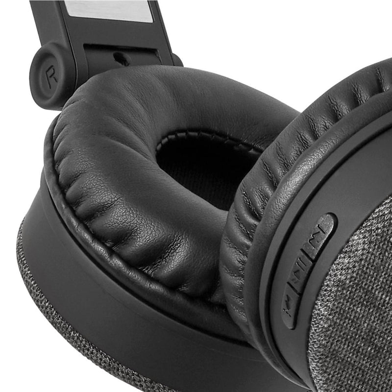 Afbeelding laden in galerijviewer, Nedis fshp250at bluetooth®-koptelefoon met geweven stof bekleed on-ear |18 uur afspeeltijd antraciet zwart
