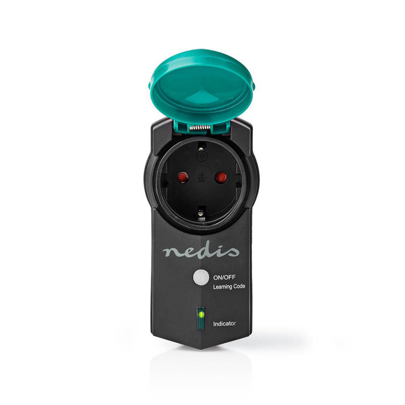 Load image into Gallery viewer, Nedis rfpom120fbk rf smart stekker outdoor ip44 aan uit rf mesh range extender schuko type f 3680 w