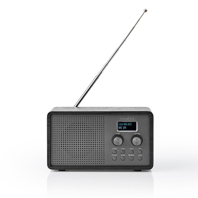 Load image into Gallery viewer, Nedis rddb5110bk dab+ radio 4,5 w fm klok wekkerfunctie zwart