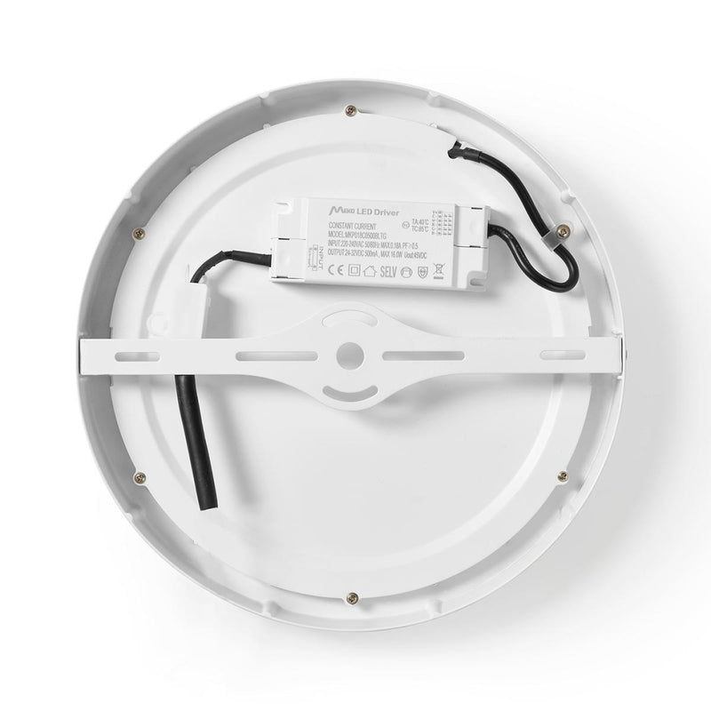 Load image into Gallery viewer, Nedis wifilaw20wt wi-fi smart plafondlamp rond oslash; 30 cm warm tot koel wit 1200 lm 18 w slank design aluminium