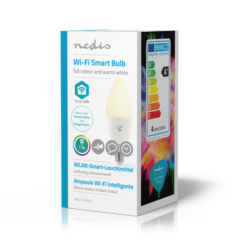 Load image into Gallery viewer, Nedis wifilc11wte14 wi-fi smart led-lamp full colour en warm-wit e14