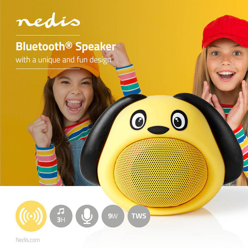 Load image into Gallery viewer, Nedis spbt4110yw animaticks bluetooth speaker 3 uur speeltijd handsfree bellen dusty dog