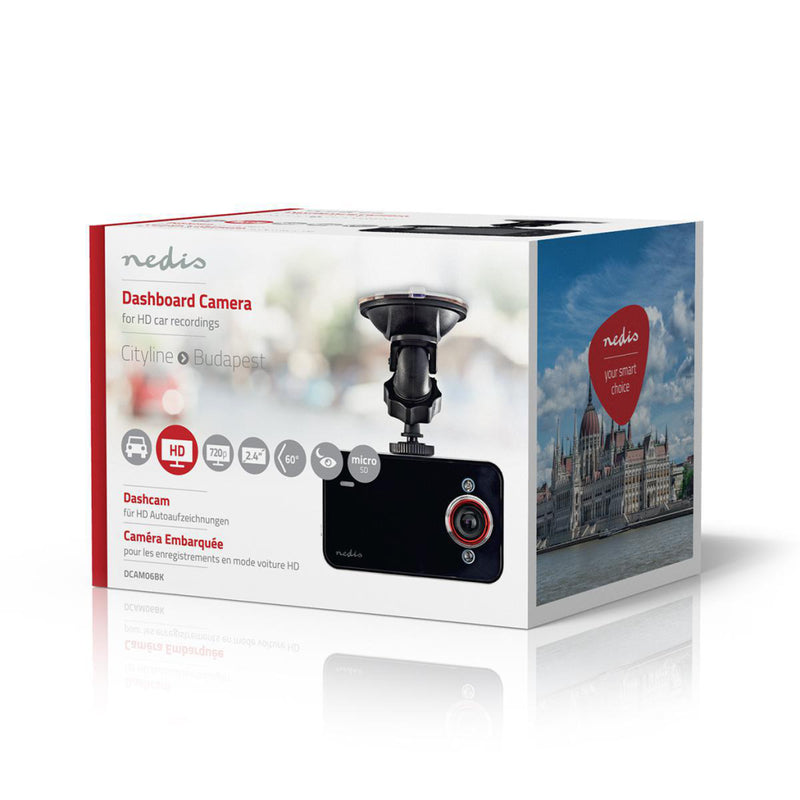 Load image into Gallery viewer, Nedis dcam06bk dashcam hd 720p 1 ch 2,4 inch kijkhoek van 60 deg;