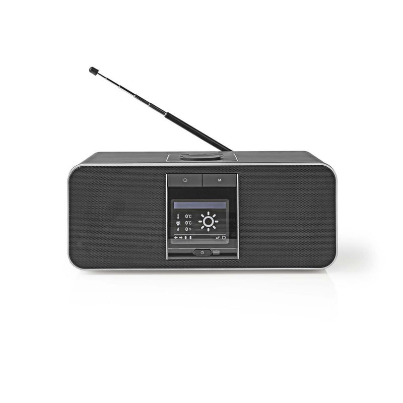 Afbeelding laden in galerijviewer, Nedis RDIN5005BK Internetradio 42 W Dab+ Fm Bluetooth® Afstandsbediening Zwart zilver