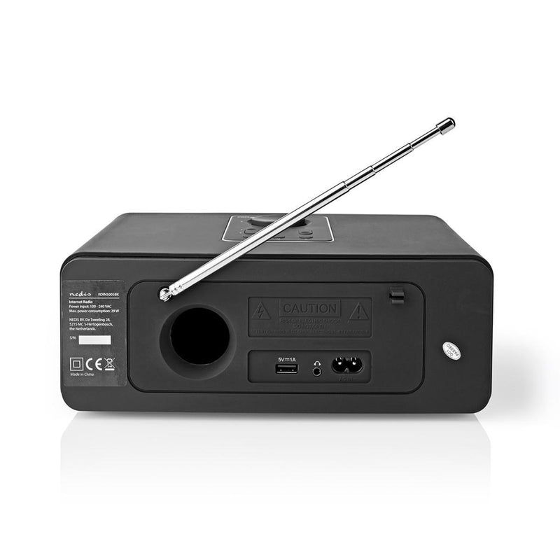 Afbeelding laden in galerijviewer, Nedis RDIN5005BK Internetradio 42 W Dab+ Fm Bluetooth® Afstandsbediening Zwart zilver