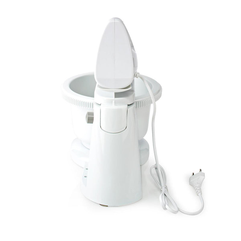 Load image into Gallery viewer, Nedis kahm110cwt handmixer 200 w 5-snelheden turbo-functie draaikom 2 deeghaken 2 kloppers grijs wit
