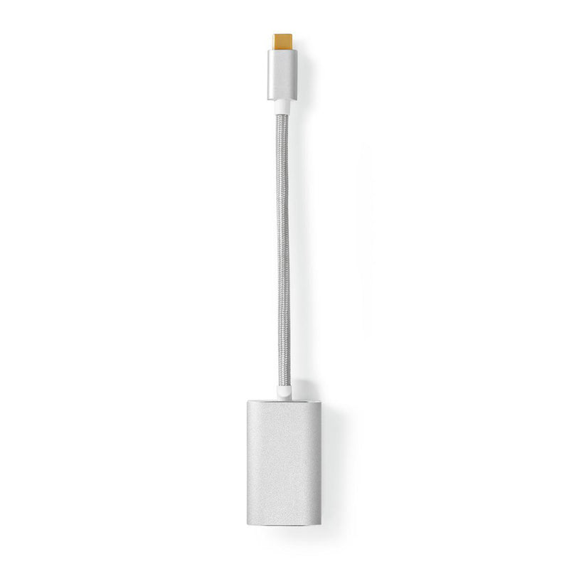 Afbeelding laden in galerijviewer, Nedis cctb64680al02 usb-adapter usb 3.2 gen 1 usb type-c trade; male hdmi trade; connector 0.20 m rond verguld gebreid nylon zilver cover window box