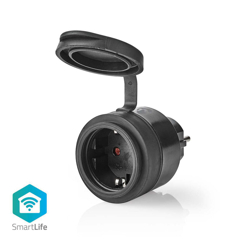Load image into Gallery viewer, Nedis wifipo110fbk smartlife smart stekker wifi ip44 3680w zwart