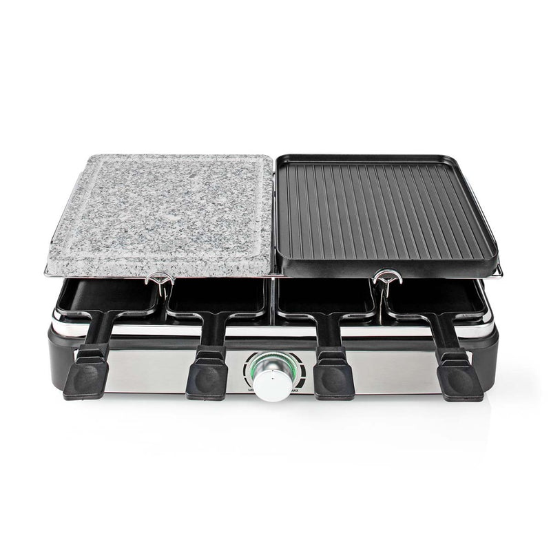 Afbeelding laden in galerijviewer, Nedis fcra300fbk8 raclette steen grill voor 8 personen