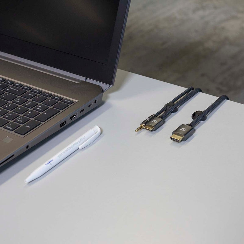 Load image into Gallery viewer, Nedis cmgc20026bk kabelmanagement kabelclip click go 6 stuks aantal slots: 2 sleuven maximale kabeldikte: 5.3 mm tpe zwart