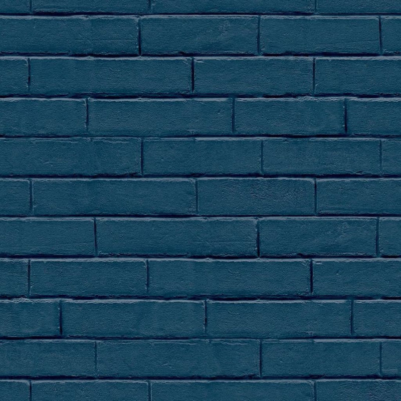 Load image into Gallery viewer, Noordwand behang good vibes brick wall blauw
