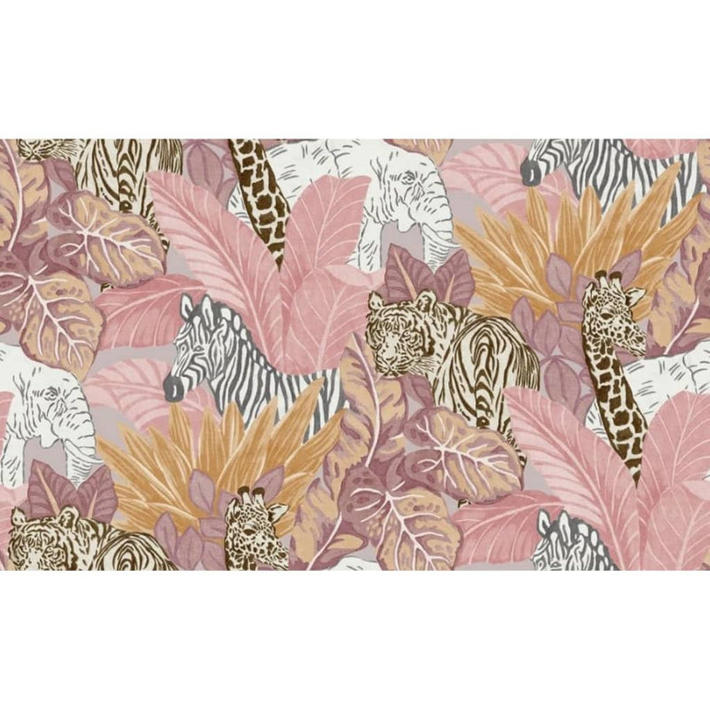 Load image into Gallery viewer, Noordwand noordwand behang good vibes animals roze en oranje