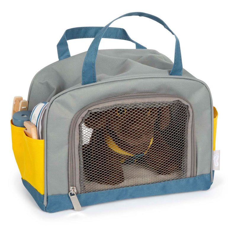 Load image into Gallery viewer, Small foot - knuffel hond met draagtas en verzorgingsset