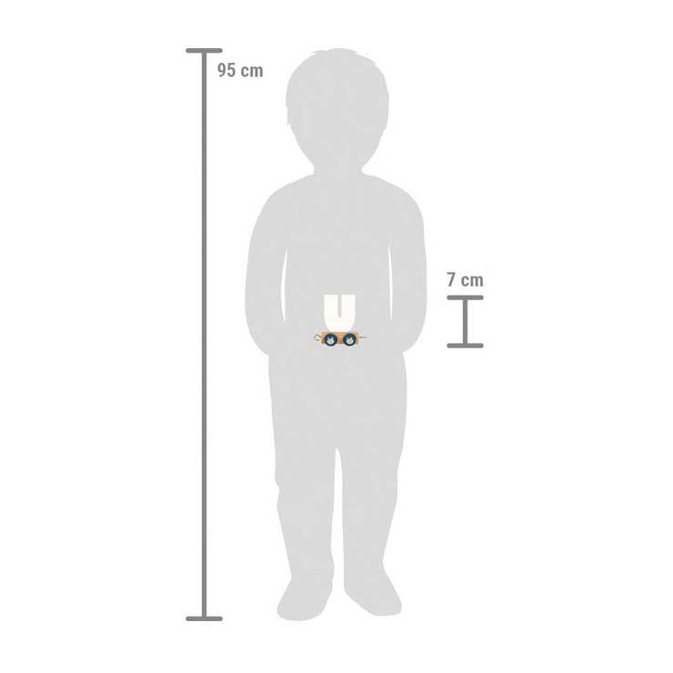 Load image into Gallery viewer, Small foot - houten lettertrein polar - u