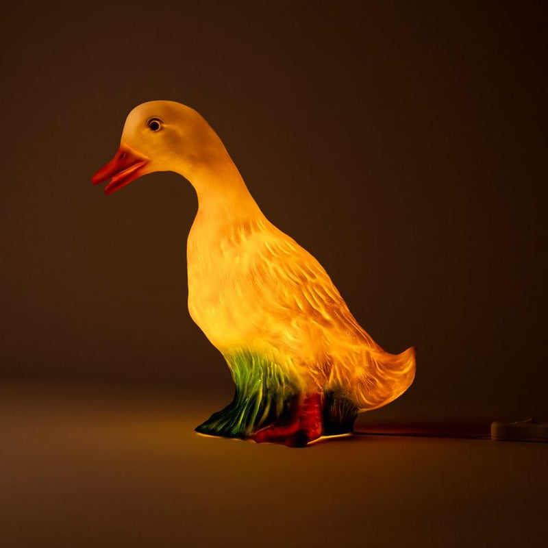 Afbeelding laden in galerijviewer, Egmont lamp eend staand wit 29 cm.