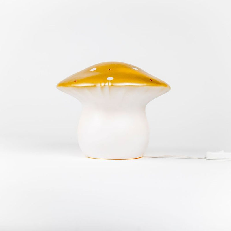 Afbeelding laden in galerijviewer, Egmont lamp paddenstoel goud+dimmer.