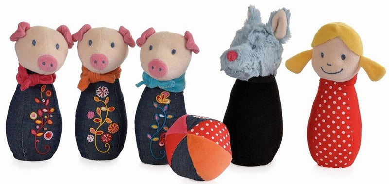Afbeelding laden in galerijviewer, Bowlingset wolf 18 cm. 0+