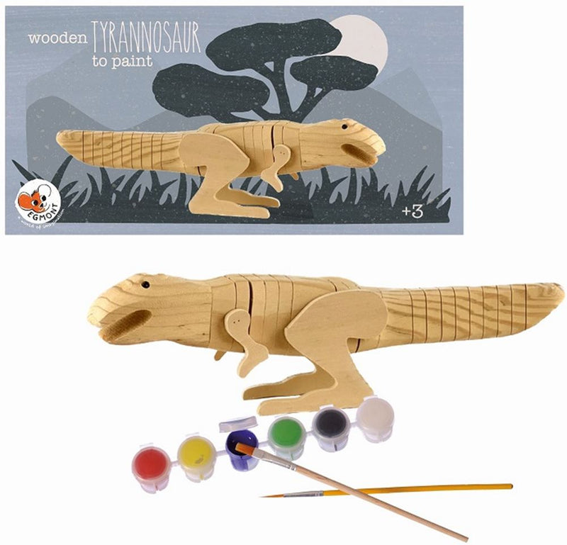 Load image into Gallery viewer, Egmont houten tyranosaurus om te verven.