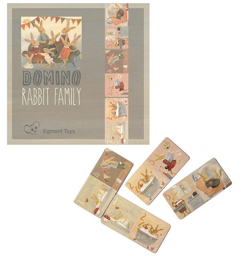 Afbeelding laden in galerijviewer, Egmont domino familie konijn. fsc karton