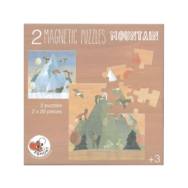 Afbeelding laden in galerijviewer, Magneet puzzel gebergte. 17,5x17,5x1 cm.